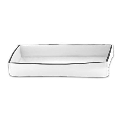 NAPPA TAB L kandik 290x170xh-45mm, täisnahk- lumivalge, suitsuhall, mustjaspruun. Hind 136,70 € (km-ga)